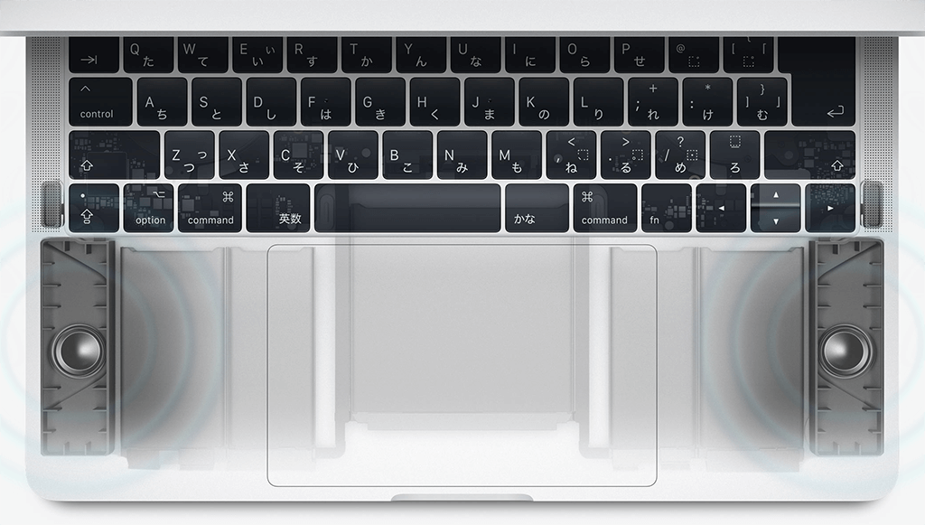 MacBook Proのスピーカーの内部構造