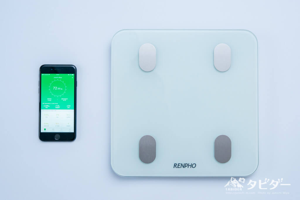 RENPHO体重・体組成計と専用の計測アプリ